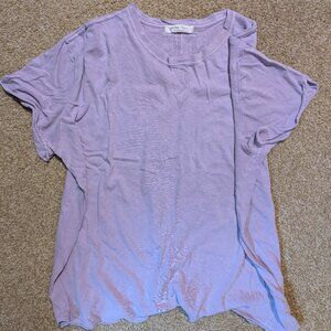 We the Free by Free People Oversized Short Sleeved Tee in Lavender Size Small